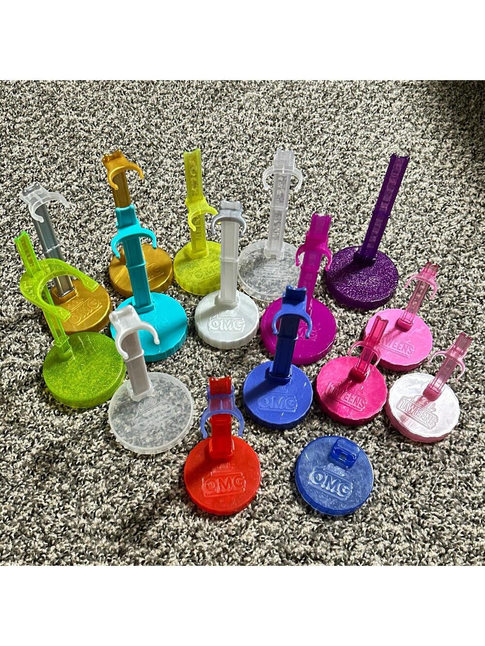 lol omg fashion doll STANDS bundle lot of 14+ plastic stand for lol dolls